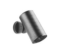 Pomme de douche Gessi Spotwater 316, avec articulation, env. 20 l/min à 3 bar, fonction : pluie douce, design Trame, 57241239, Couleur: Acier inoxydable brossé mat