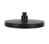 Pomme de douche, grand panneau de 230 mm, 6 modes, haute pression, grand débit par le haut jet pressurisé pour chauffe-eau domestique de salle de bain (noir)