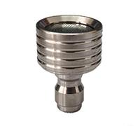 Pomme de douche haute pression 1/4 à connexion rapide en acier inoxydable pour nettoyage extérieur (petite taille)