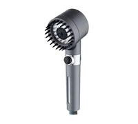 Pomme de douche haute pression 4 en 1 avec filtre 3 modes réglable Économie d'eau Brosse de bain multifonction pour le corps du cuir chevelu et les soins des cheveux