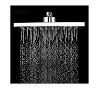 Pomme de douche haute pression à effet pluie 24,9 cm en acier inoxydable 304 avec buse Sile pour une expérience ultime de salle de bain