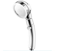 Pomme de douche haute pression à effet pluie - Robinet réglable à 3 modes pour la maison et l'hôtel - Pulvérisateur de salle de bain argenté à économie d'eau pour une expérience de douche ultime et