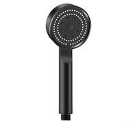 Pomme de douche haute pression réglable noire à 5 modes, économie d'eau, fixation de salle de bain avec installation facile sans outil pour une situation de faible pression d'eau