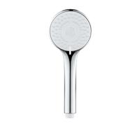 Pomme de douche Mod. Uno Douchette à main universelle 5 fonctions pour chauffe-eau instantané Ø 9,5 cm ABS anti-calcaire chrome blanc
