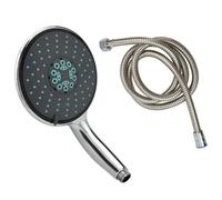 Pomme de douche multifonctionnelle à main et tuyau 1,5 m Chrome