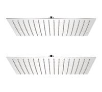 Pomme de douche plongeante 2 pcs Acier inoxydable 30x40 cm