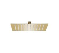 Pomme de douche pluie Acier inoxydable 20x20 cm Carrée Doré