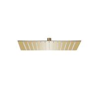 Pomme de douche pluie Acier inoxydable 25x25 cm Carrée Doré G