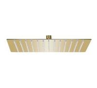 Pomme de douche pluie Acier inoxydable 25x25 cm Carrée Doré G