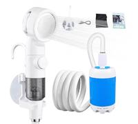Pomme De Douche Portable Pour Camping | Douche De Camping Rechargeable | Tête De Pulvérisateur Électrique Pour Lavage Auto, Tente, Salle De Bains, Jardin, Plage, Camping-Car, Bain Pour Animaux,