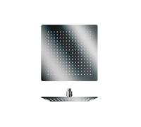 Pomme De Douche Sandwich Inox Carre Chrome Noir Robinetterie HYDROTHERAPIE - CRISTINA ONDYNA PD96372