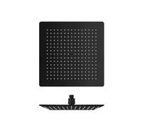 Pomme de douche sandwich inox carrée Chrome Noir Brosse HYDROTHERAPIE - CRISTINA ONDYNA PD96375