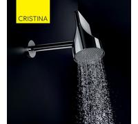 Pomme de douche spot avec bras Chromé Apice - CRISTINA ONDYNA PD10051