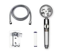 Pomme de douche turbo avec tuyau et filtre à eau