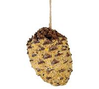 Pomme de pin avec de graines à suspendre