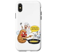 Pomme de Terre en colère Contre Chef | Bataille de Cuisine Amusante Coque pour iPhone X/XS