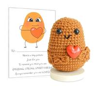 Pomme De Terre Positive Poupée,Pocket Hug Positive Potato,Poupée De Pomme De Terre Positive Tricotée De Manière Créative ,Mini Figurines En Peluche Drôle De Positive Potato Cadeaux Pour Amis Collègues