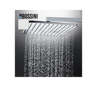 Pomme de tête carrée 230mm jet de pluie autonettoyant blanc mat Cosmo - BOSSINI I00597045