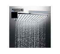 Pomme de tête carrée 280mm jet de pluie autonettoyant noir mat Cosmo - BOSSINI I00598073