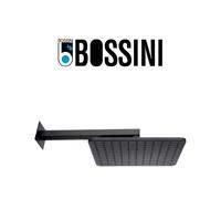 Pomme de tête Cosmo 280mm avec bras de fixation mural noir mat BLACK & WHITE - BOSSINI H69598H073