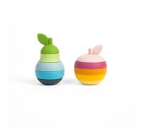 Pomme et poire empilables en silicone