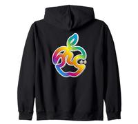 Pomme Fruit Hiragana Lettres cachées Typographie Design Amusant Unique coloré Sweat à Capuche