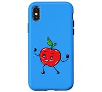 Pomme Fruit pour le jour de la cueillette des pommes en famille pour l'automne Coque pour iPhone X/XS