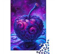 Pomme Puzzle 1000 Pièces Adultes Fruit du DÉMON Divertissement Créatif Challenge Puzzle De Qualité Supérieure Aide À La Relaxation Multi Colour Décoration Moderne 1000pcs (75x50cm)