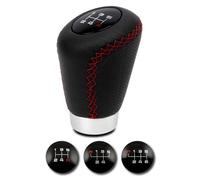 POMMEAU CUIR NOIR/ROUGE BAGUE MARCHE AR + 3 PASTILLES DE VITESSES