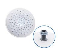 Pommeau De Douche 19cm rond abdos Caoutchouc Silicon Visser les précipitations de pluie Tête de douche supérieure for la pluie douche cabine Robinets de toit Pulvérisateurs d'eau Support Pommeau De Do