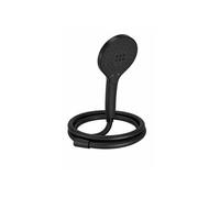 Pommeau de douche 3 jets Metro signature noir mat + flexible