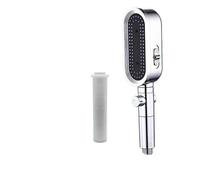 Pommeau de douche 3 modes haute pression, économie d'eau, purificateur portatif, tuyau filtrant, robinet de salle de bain, accessoires(Sliver Shower)