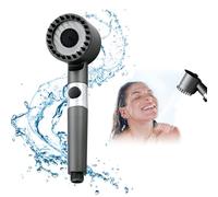 Pommeau de Douche 3 Modes Pommeau de Douche Economie D'eau avec filtre Pommeau de Douche Haute Pression avec bouton d'arrêt et massage Anti Calcaire Douchette