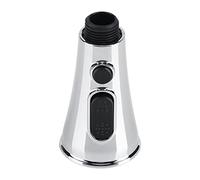 Pommeau de douche 3 modes - Robinet de cuisine - Robinet de cuisine - Tête de pulvérisation de rechange - Économiseur d'eau - Filetage G1/2 - Avec bouton de rinçage haute pression - En acier