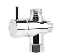 Pommeau de douche 3 voies, 1 ou 2 pièces, inverseur G1/2, adaptateur de commutateur à trois fonctions, connecteur de tête de robinet, accessoire de salle de bain for hôtel et maison(1 PCS)