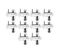 Pommeau de douche 3 voies, 10-1 pièce, inverseur G1/2, adaptateur de commutateur à trois fonctions, connecteur de tête de robinet, accessoires de salle de bain for hôtel et maison(10PCS)