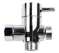 Pommeau de douche à 3 voies avec inverseur G1/2, adaptateur de commutateur à trois fonctions, connecteur de tête de robinet, accessoires de salle de bain, pommeau de douche à 3 voies