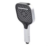 Pommeau de douche à 6 modes avec distribution d'eau infusée d'air et tuyau de 1,5 m pour une résistance constante et une flexibilité de l'utilisateur (argent)