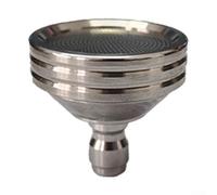 Pommeau de douche à connexion rapide de 6,35 mm en acier inoxydable pour systèmes d'eau haute pression supportant le nettoyage des pneus, outils et équipements (taille L)