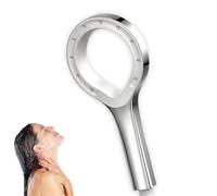 Pommeau de douche à économie d'eau - Douchette annulaire avec jet de brouillard et haute pression - Pommeau de douche anti-calcaire avec raccord universel - Design creux pour une répartition agréable