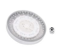 Pommeau de douche à effet de pluie de 8 pouces, 3 couleurs, pomme de douche ronde à LED en acier inoxydable avec lumière, pomme de douche à lumière LED RVB, installation facile