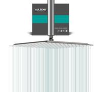 Pommeau de douche à effet pluie 30,5 cm, haute pression, grand pommeau de douche cascade, ultra fin, économie d'eau, nickel brossé 304 en acier inoxydable