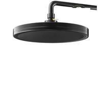 Pommeau de douche à effet pluie 6 modes, haute pression, accessoires de robinet, gris/noir/argent(Black)