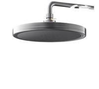 Pommeau de douche à effet pluie 6 modes, haute pression, accessoires de robinet, gris/noir/argent(Gun Grey)