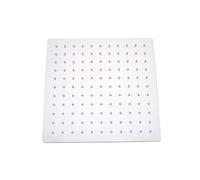 Pommeau de douche à effet pluie carré en acier inoxydable, 8/10/12 pouces, grande pomme pressurisée Pour Salle de Bain(Silvery,12 inch)