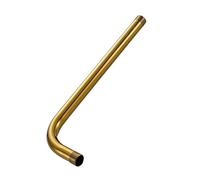 Pommeau de douche à effet pluie de luxe en laiton poli doré de 8 pouces, tuyau flexible de 1,5 m for salle de bain(Black)