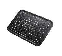 Pommeau de douche à effet pluie, jet haute pression, débit plus important, tête de douche effet pluie, pivote à 360 °, économie d'eau, noir rectangulaire