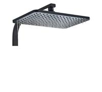 Pommeau de douche à effet pluie noir haute pression et robinet de douche à effet pluie en ABS à grand débit Accessoires de salle de bain de luxe pour une expérience de douche ultime