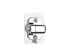 Pommeau de douche à grand panneau de 12cm avec filtre, salle de bain, haute pression, économie d'eau, pomme de douche à pluie, buse carrée multifonctionnelle(Silver Base)