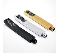 Pommeau de douche à main à économie d'eau, haute pression en acier inoxydable 304 avec pulvérisateur de massage à 44 trous, baguette de pluie pour salle de bain à fort débit finition chromée (brossé-1